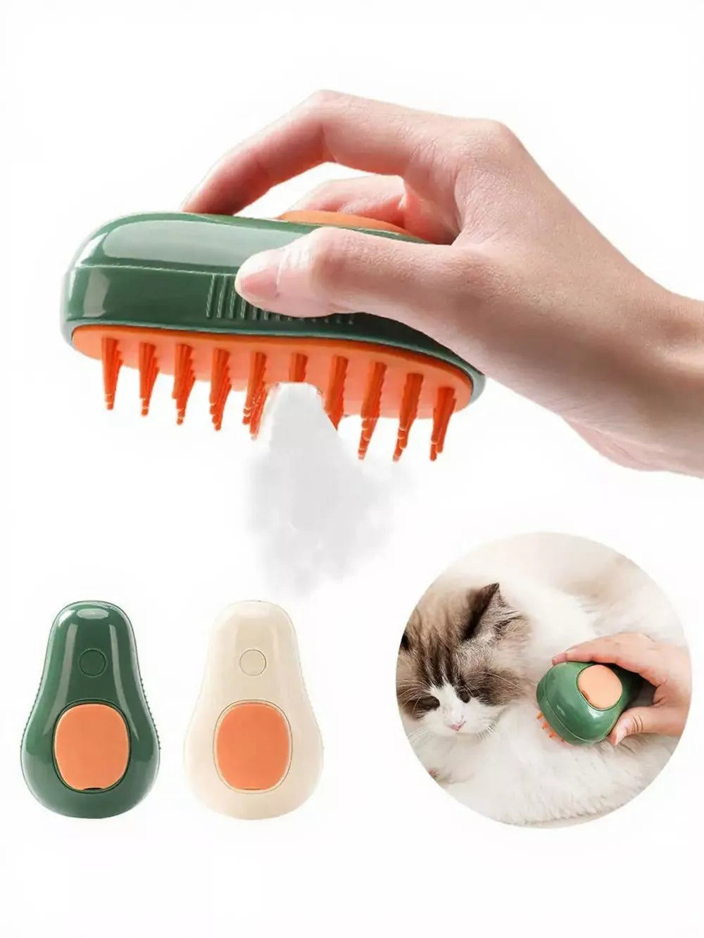 Gentle Silicone Bristle Pet Shower Brush | Massage Bath Scrubber for Dogs & Cats