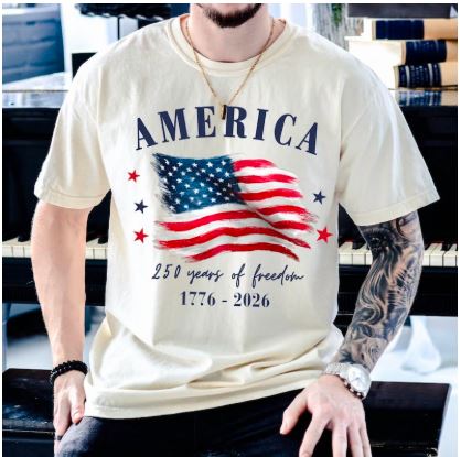 USA 250th Anniversary Shirt – 4th of July Family & Independence Day Tee