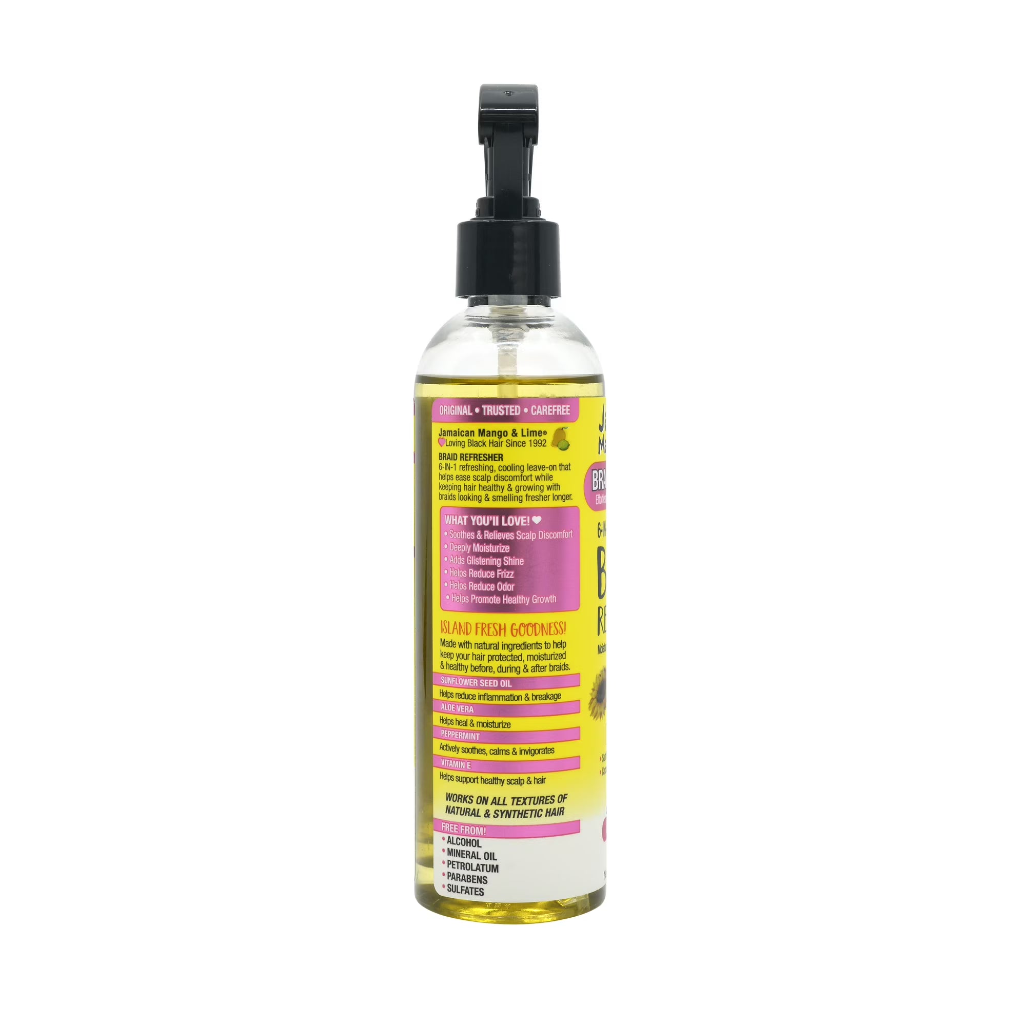 Jamaican Mango & Lime Braid Refresher 6-in-1 Spray – For Female Braids