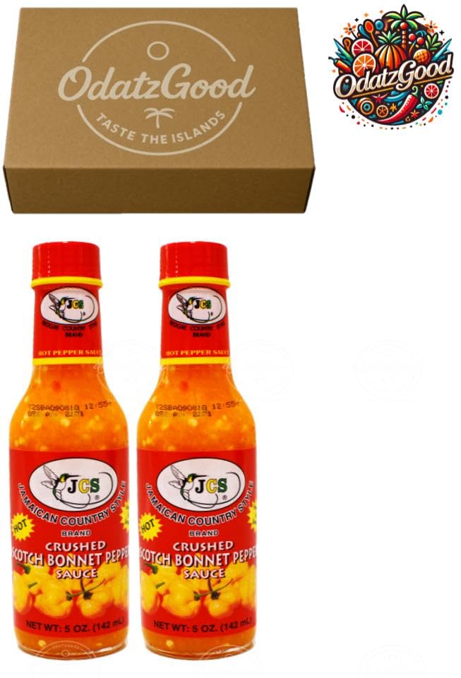 JCS Crushed Scotch Bonnet Pepper Sauce, 1 Pcs - 4 Pack 5 oz – Fiery Jamaican Hot Sauce