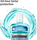 Ultraclean Oral Care Antiseptic Mouthwash, Everfresh Technology to Help Fight Bad Breath, Gingivitis, Plaque & Tartar, Ada-Accepted Tartar Control Oral Rinse, Cool Mint, 1 L