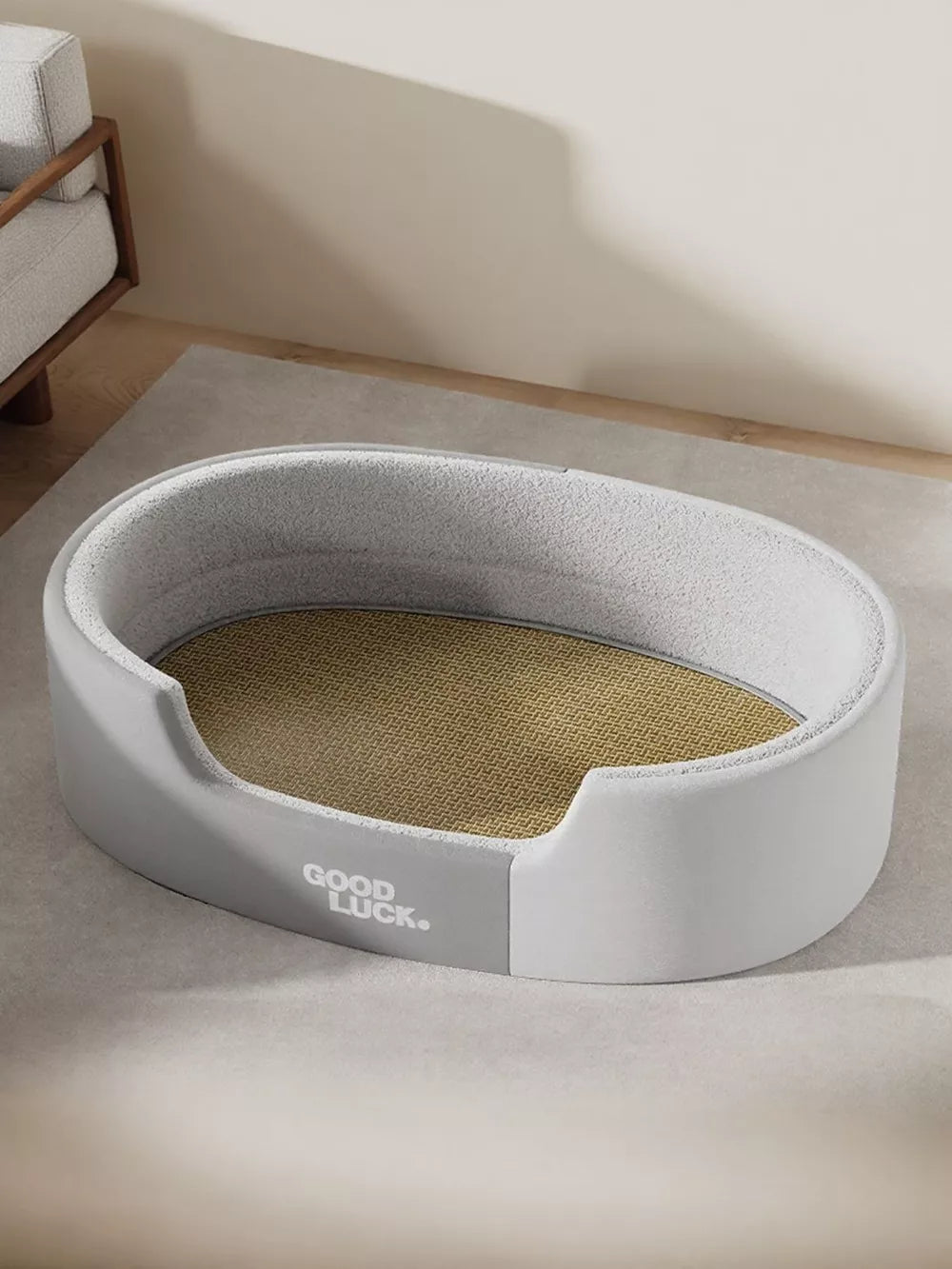 Oval Plush Pet Nest – Ultra-Soft Sponge Bed for Cats & Dogs | S–XL