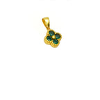 Lucky Four Leaf Clover Necklace | 24K Gold Plated Pendant & Adjustable Chain