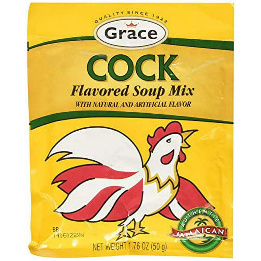 Grace Cock Soup Flavored Soup Mix, 1.76 oz – 3 Pack | Authentic Jamaican Soup Mix