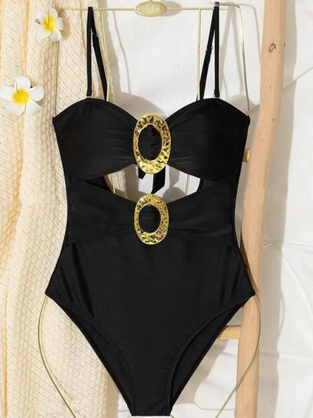 Cutout Sweetheart Neck One-Piece Swimsuit