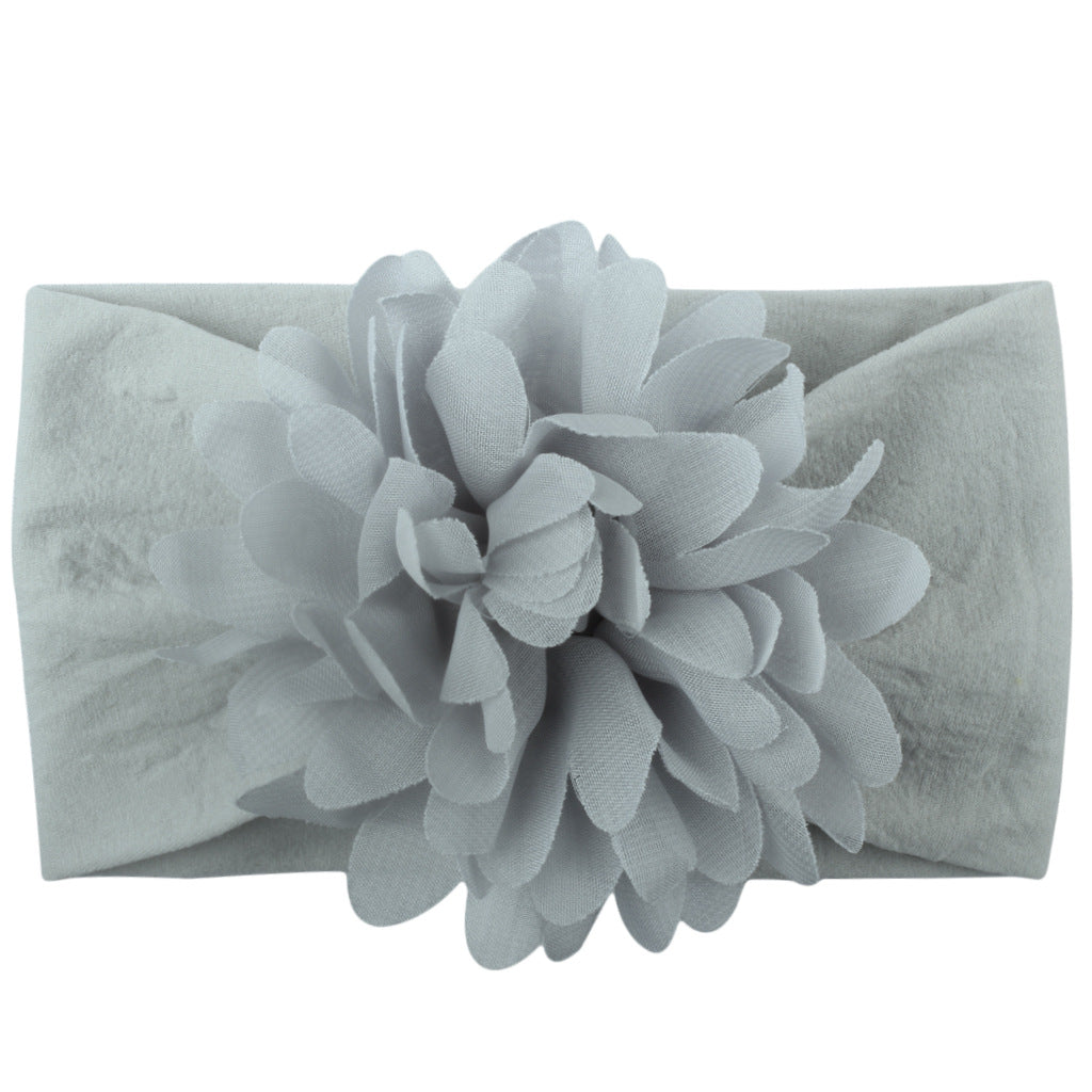 Baby Girl Flower Headband | Soft Chiffon Princess Hair Bow | 13 Colors