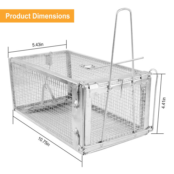 Humane Mouse Trap – Reusable Galvanized Steel Live Catch & Release | Indoor & Outdoor Use