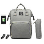 Multi-Pocket Diaper Bag Backpack - Large Capacity Travel Organizer for Moms