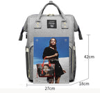 Multi-Pocket Diaper Bag Backpack - Large Capacity Travel Organizer for Moms