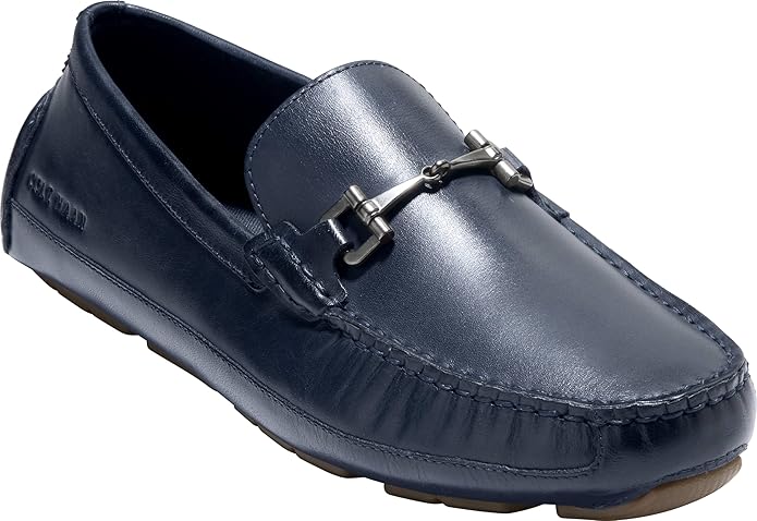 Cole Haan Men's Wyatt Bit Driving Loafers – LWG Leather, Cushioned Footbed & EVA Sole