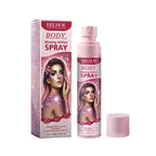 Body Glitter Spray – Long-Lasting Shimmer Highlighter for Face & Body | Vitamin E Formula