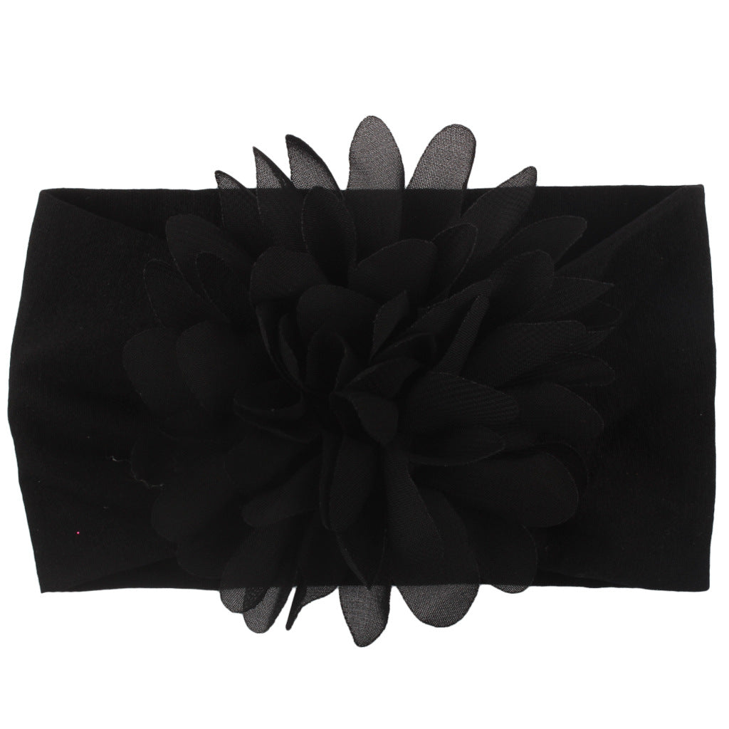 Baby Girl Flower Headband | Soft Chiffon Princess Hair Bow | 13 Colors
