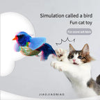 Catnip Bird Cat Toy – Realistic Feather Teaser for Indoor Cats | 6 Colors