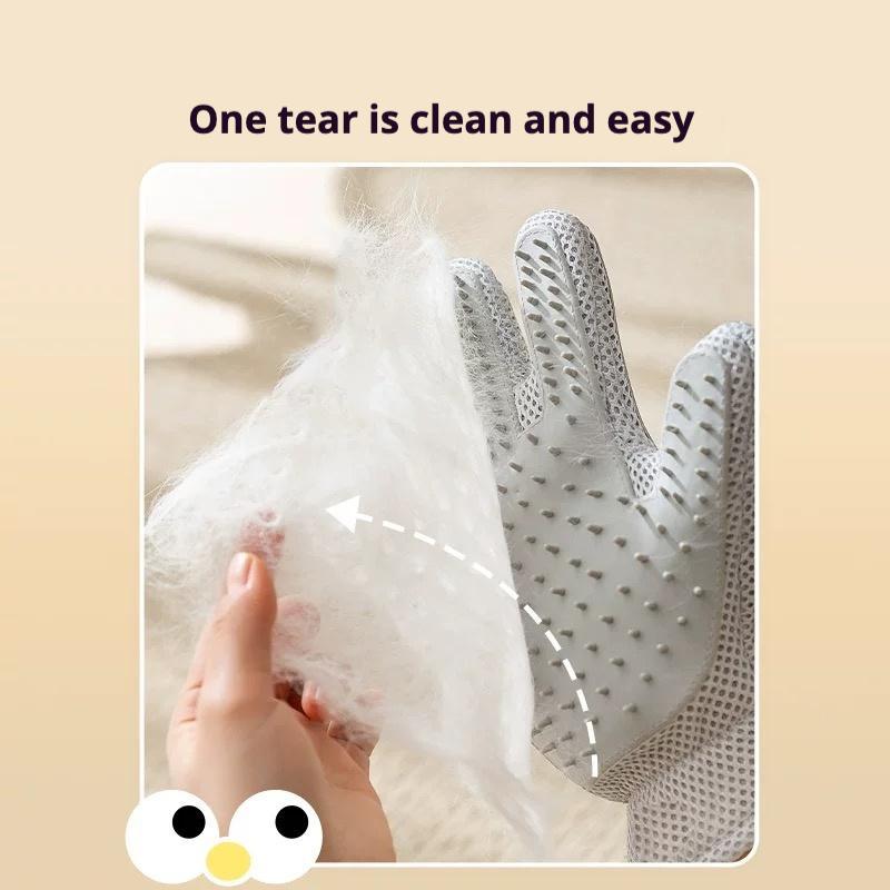 Pet Grooming Glove - 2-in-1 Deshedding Brush & Massage Tool for Cats & Dogs