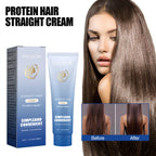 Keratin Protein Hair Straightening Cream – Frizz-Free, Silky Smooth Hair at Home