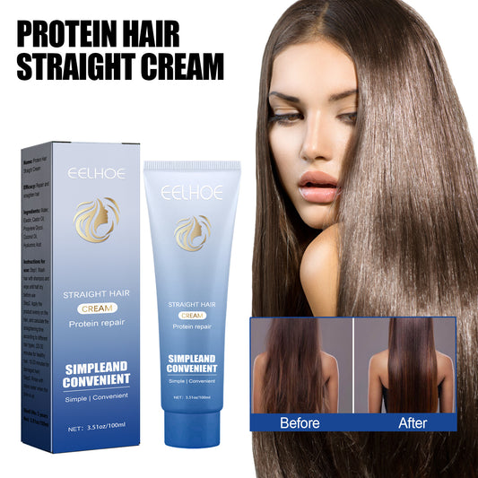 Keratin Protein Hair Straightening Cream – Frizz-Free, Silky Smooth Hair at Home