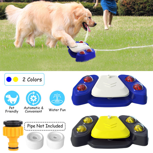 Outdoor Dog Water Fountain - Step-Activated Automatic Pet Drinking & Sprinkler Station
