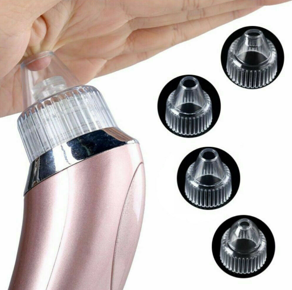Blackhead Remover Vacuum | Professional Pore Cleaner with 4 Suction Heads