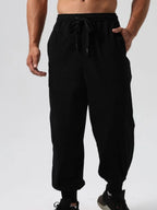 Men's Drawstring Joggers – 95% Cotton, Relaxed Fit | Sizes S–2XL