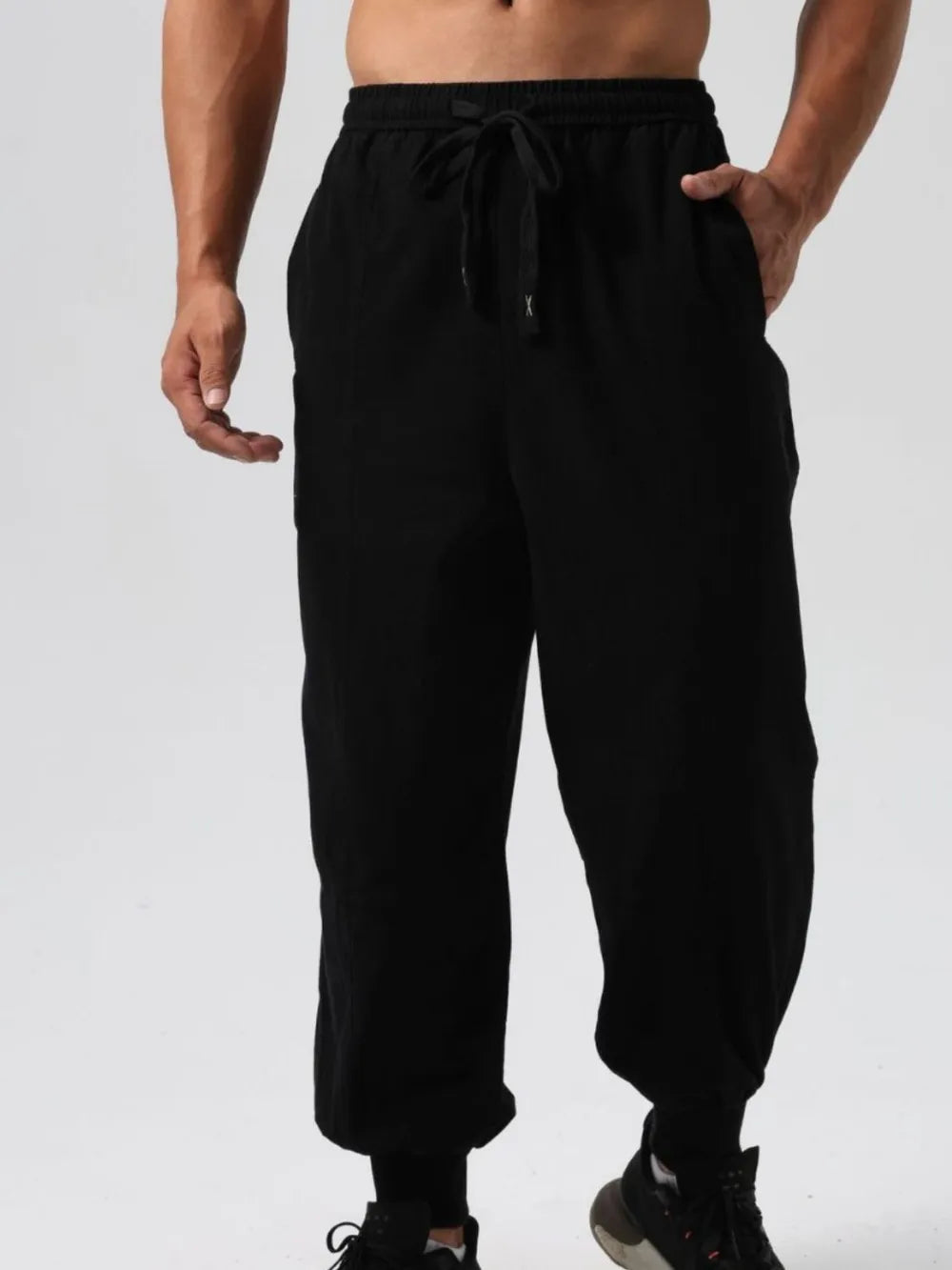 Men's Drawstring Joggers – 95% Cotton, Relaxed Fit | Sizes S–2XL