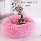 Calming Plush Pet Bed – Anxiety-Relief Nest for Dogs & Cats