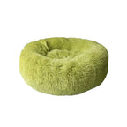 Plush Round Cat Bed – Ultra Soft Faux Fur Nest for Cats & Small Dogs