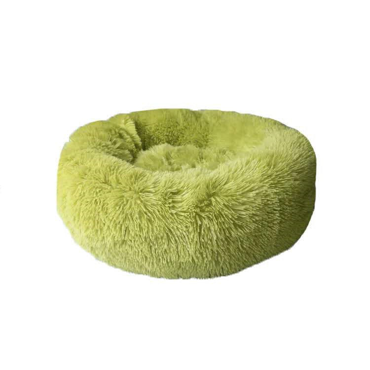 Plush Round Cat Bed – Ultra Soft Faux Fur Nest for Cats & Small Dogs