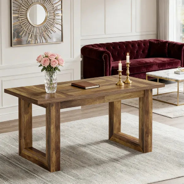 Industrial Executive Computer Desk | Minimalist Writing & Workstation Table for Home Office