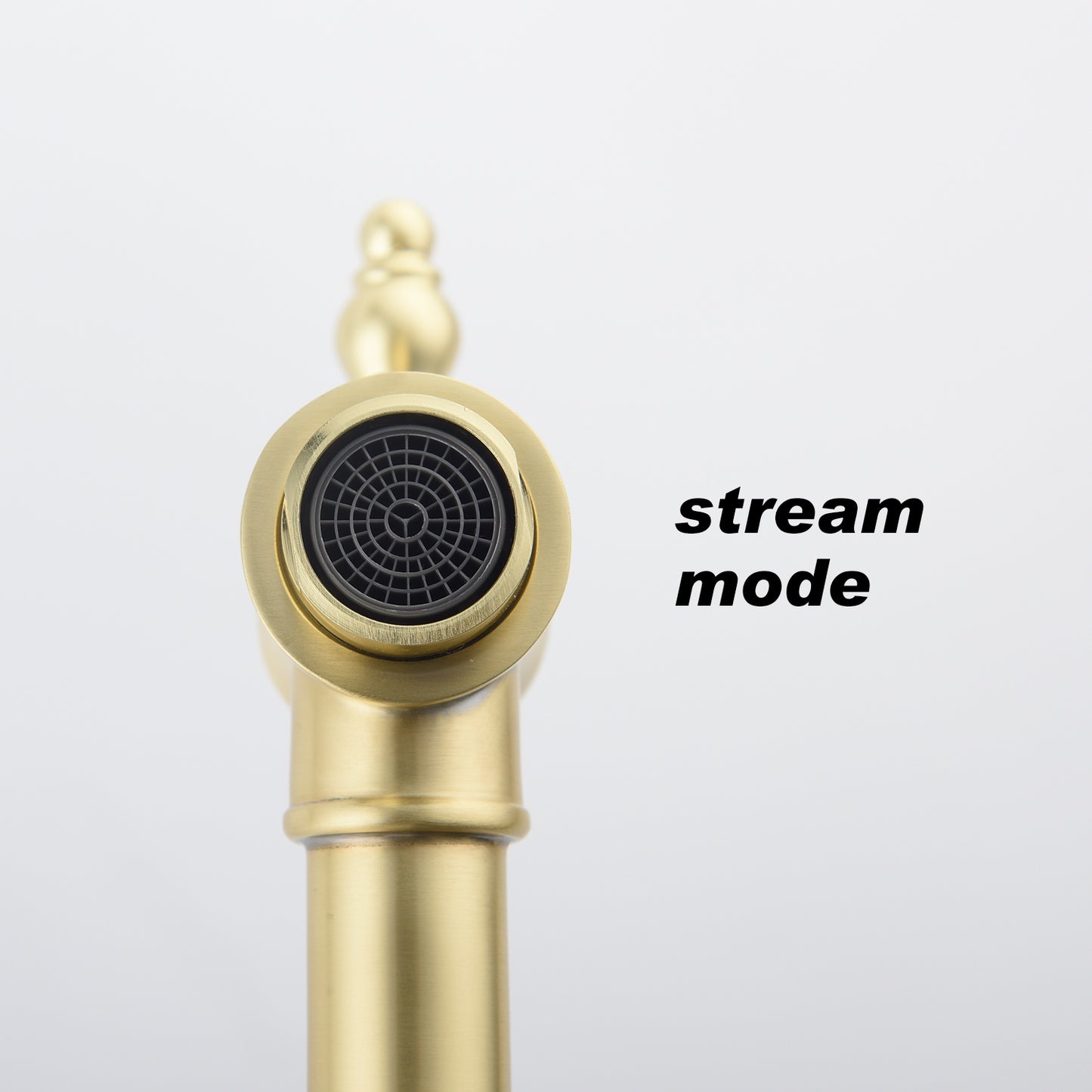 Brushed Gold Pot Filler Faucet – Wall Mount | 21" Reach | Dual Handles | Solid Brass