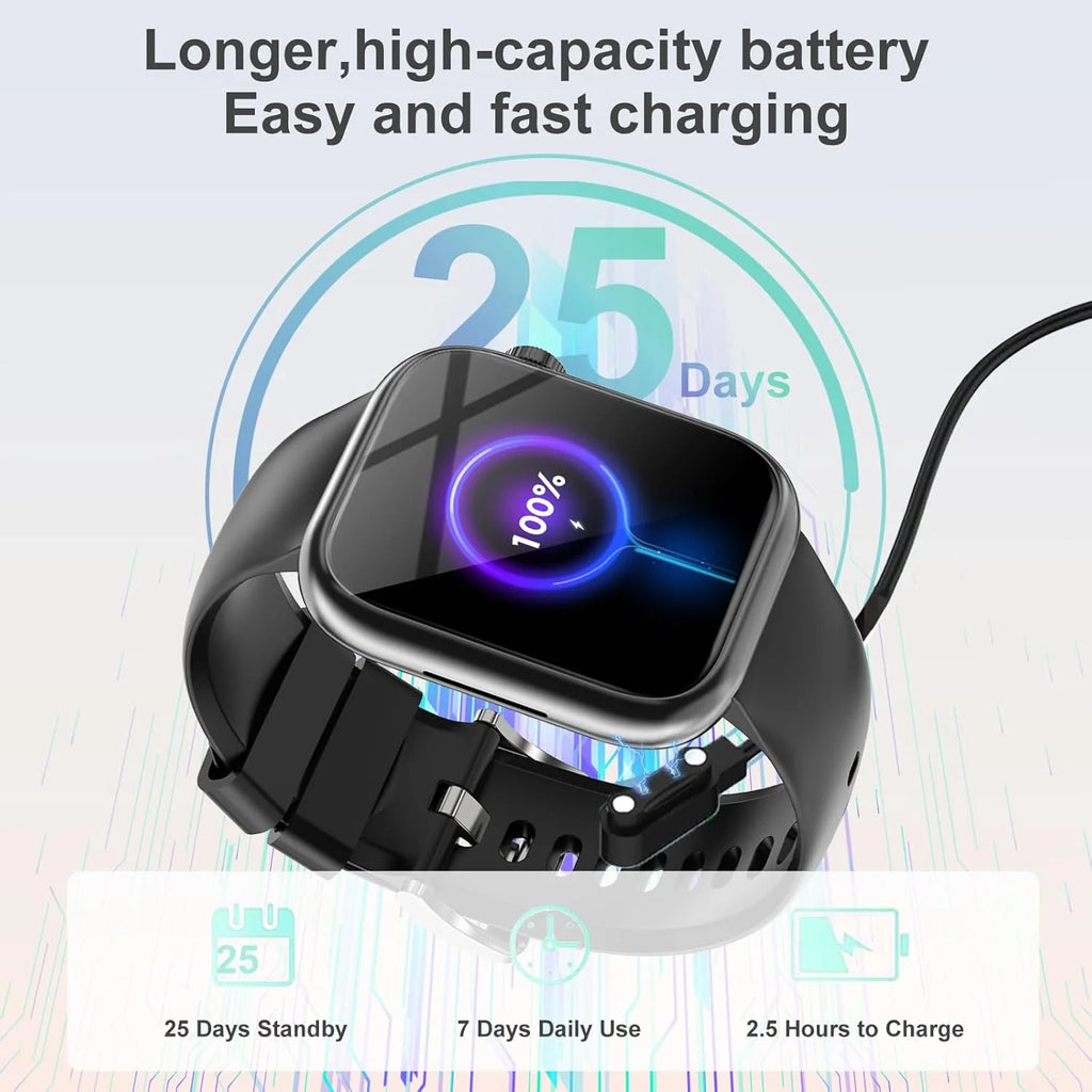 Fruit Intelligence Smart Watch Answer/Make a Call Bluetooth Smart Watch for IOS Android Men'S and Women'S Watch Black