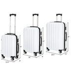 3-in-1 Travel Organizer Suitcase - Large Capacity Storage with Compartments