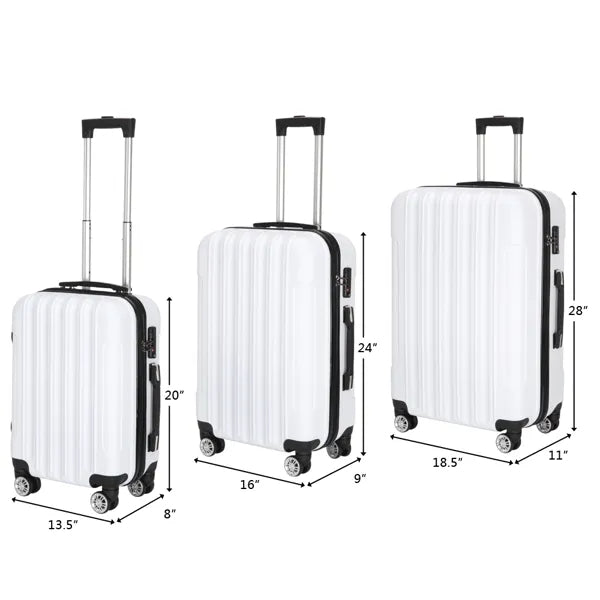 3-in-1 Travel Organizer Suitcase - Large Capacity Storage with Compartments
