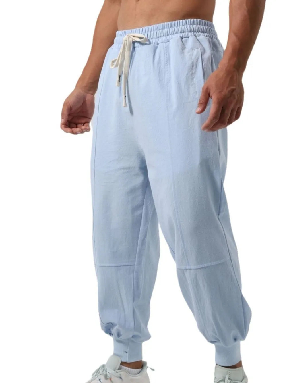 Men's Drawstring Joggers – 95% Cotton, Relaxed Fit | Sizes S–2XL