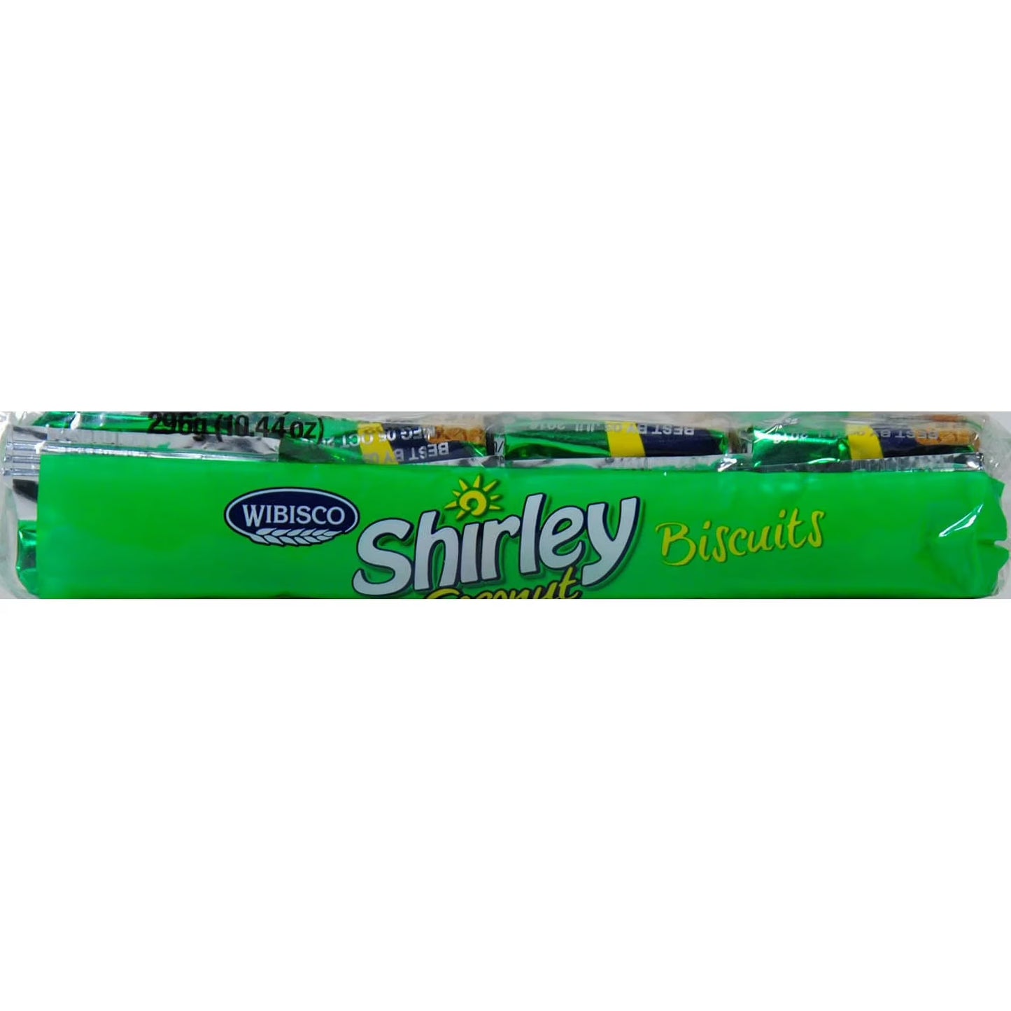 Wibisco Shirley Coconut Biscuits, 1.31 oz – 8 Count | Classic Caribbean Coconut Snack