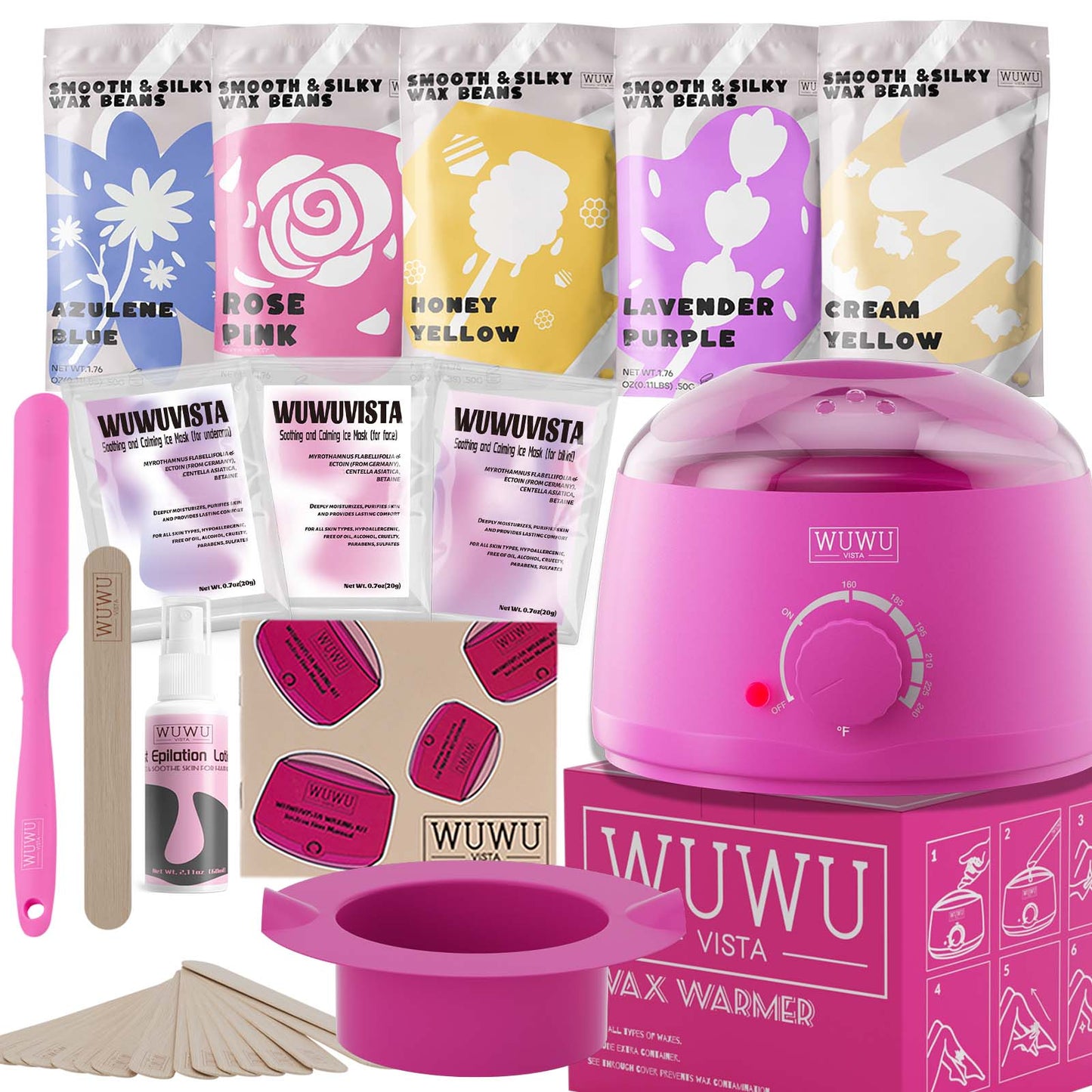 At-Home Waxing Kit – 23-Piece Professional Hair Removal Set with Wax Warmer
