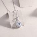 Moissanite Pendant Necklace | 1 Carat Oval Cut | S925 Sterling Silver