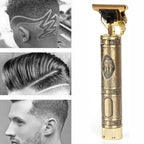 Professional Cordless Hair Clipper & Beard Trimmer - Zero Gap T-Blade for Precision Cuts