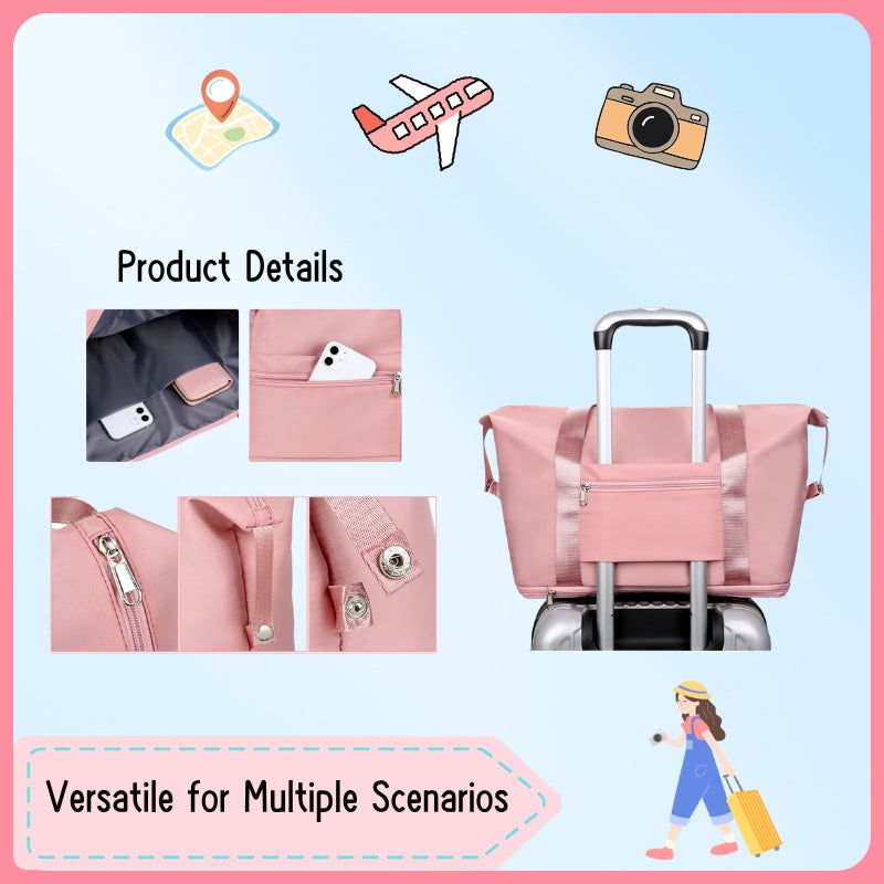 Waterproof Beach Tote Bag - Large Capacity Travel Bag with Scratch-Resistant Coating