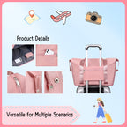Waterproof Beach Tote Bag - Large Capacity Travel Bag with Scratch-Resistant Coating
