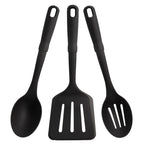 Mainstays 3-Piece Kitchen Utensil Set | Nylon Slotted Spatula, Slotted Spoon & Solid Spoon | Heat Resistant to 450°F