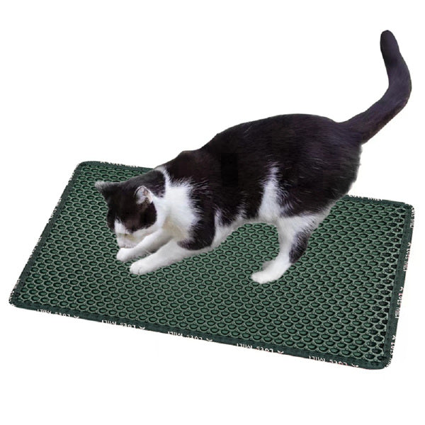 Cat Litter Mat – Double Layer Scatter Control Trapper | Waterproof, Paw-Friendly