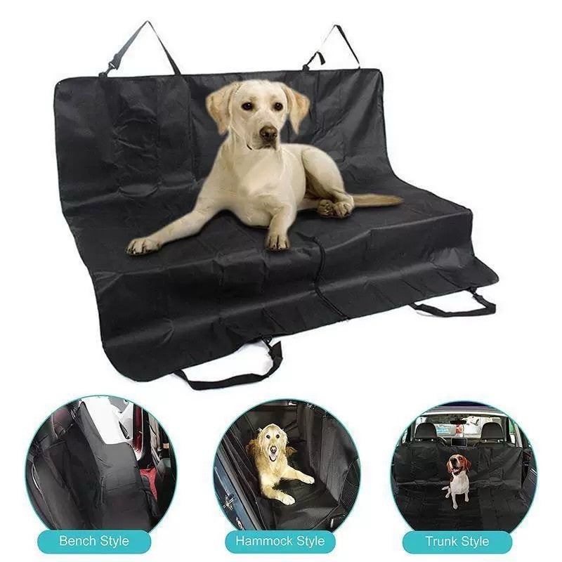 Waterproof Dog Car Seat Cover - Extra Large Backseat Protector with 4 Handles