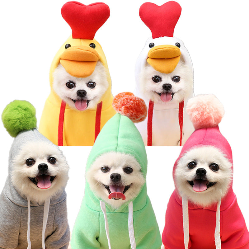 Cozy Fruit Hoodie for Small Dogs - Warm Fleece Winter Coat for Chihuahuas, French Bulldogs & Puppies