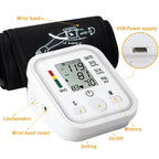 Automatic Blood Pressure Monitor - Upper Arm Cuff with Voice Guidance & Large Backlit Display