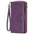 Leather Long Wallet – Slim PU Bifold for Women