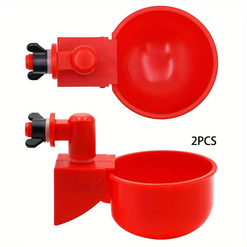 5/10/20 Pcs Automatic Poultry Drinking Bowl Chicken Waterer Cups Duck Drinking Machine Hanging Drinking Bowls Water Dispenser