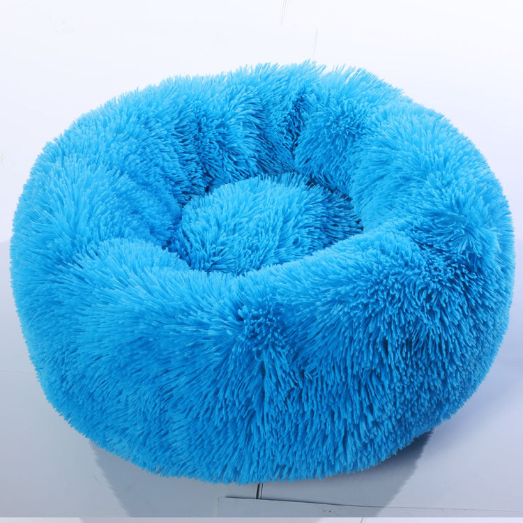 Calming Plush Pet Bed – Anxiety-Relief Nest for Dogs & Cats