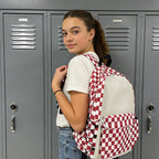 Classic Plaid Backpack - Durable School & Travel Daypack with Laptop Compartment