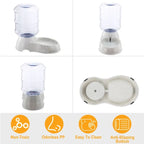 Automatic Gravity Pet Water Dispenser - 2.8L No-Spill Dog & Cat Waterer with Anti-Slip Base