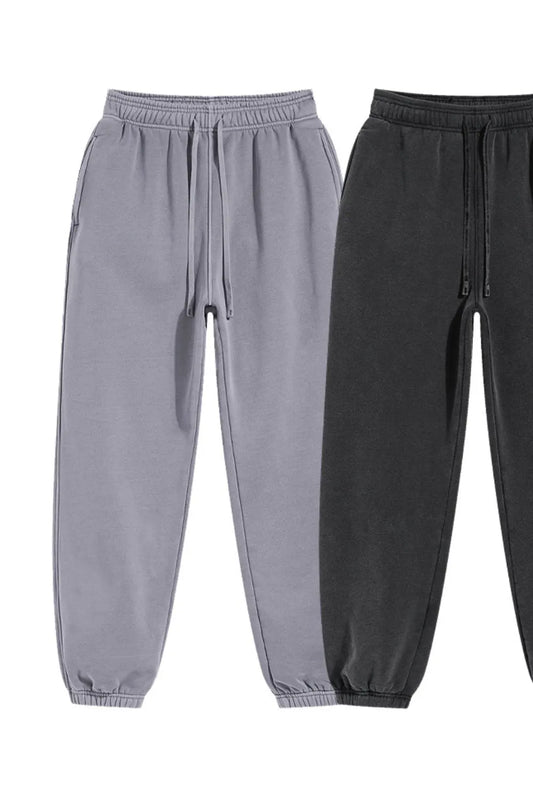 Men's Drawstring Joggers with Pockets – 52% Cotton Blend, Relaxed Fit
